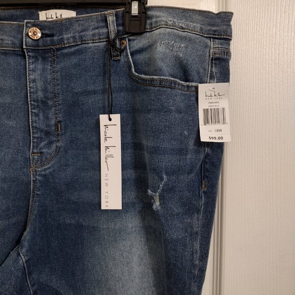 Nicole Miller New York SOHO High Rise Skinny Crop Jeans 18W NWT - Picture 13 of 16